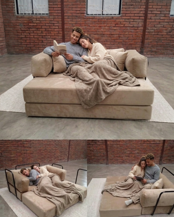Sofá Cama Teddy M – Felpa o Lino 180cm | Precio de Fábrica | Practimuebles Chile