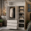 Closet ropero 3 puertas melamina con maletero Practimuebles Chile" / "closet 3 puertas cajones precio fábrica Santiago