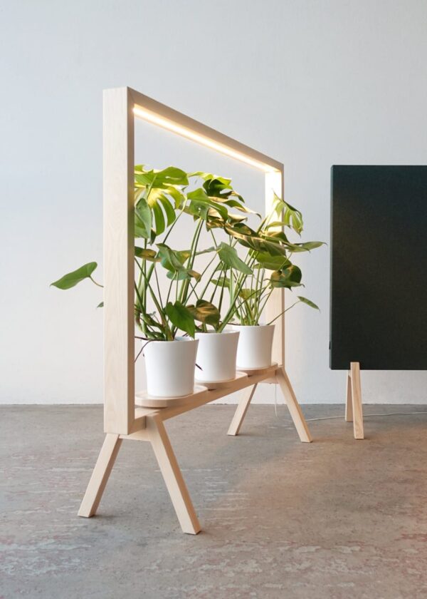 Marco Para Plantas Con Luz Led Biombo Separador De Espacio
