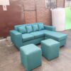 Sofá Modular Budapest tipo L (190cm) | Incluye 2 Puff y 4 Cojines